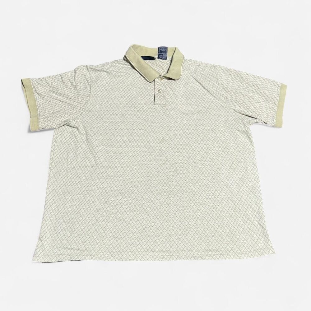 Puritan cream XXL size (width 24-1/2in, length 25in) polo shirt